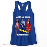 American Raised Curacao Vibes Born In South America Dna Meaningful Gift Women's Tank Top thumb 0