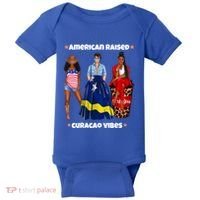 American Raised Curacao Vibes Born In South America Dna Meaningful Gift Baby Bodysuit thumb 0