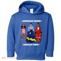 American Raised Curacao Vibes Born In South America Dna Meaningful Gift Toddler Hoodie thumb 0