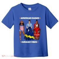 American Raised Curacao Vibes Born In South America Dna Meaningful Gift Toddler T-Shirt thumb 0