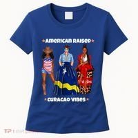 American Raised Curacao Vibes Born In South America Dna Meaningful Gift Women's T-Shirt thumb 0