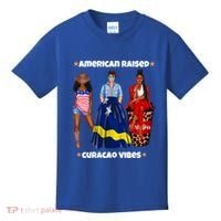 American Raised Curacao Vibes Born In South America Dna Meaningful Gift Kids T-Shirt thumb 0