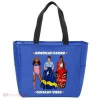 American Raised Curacao Vibes Born In South America Dna Meaningful Gift Tote Bag thumb 0