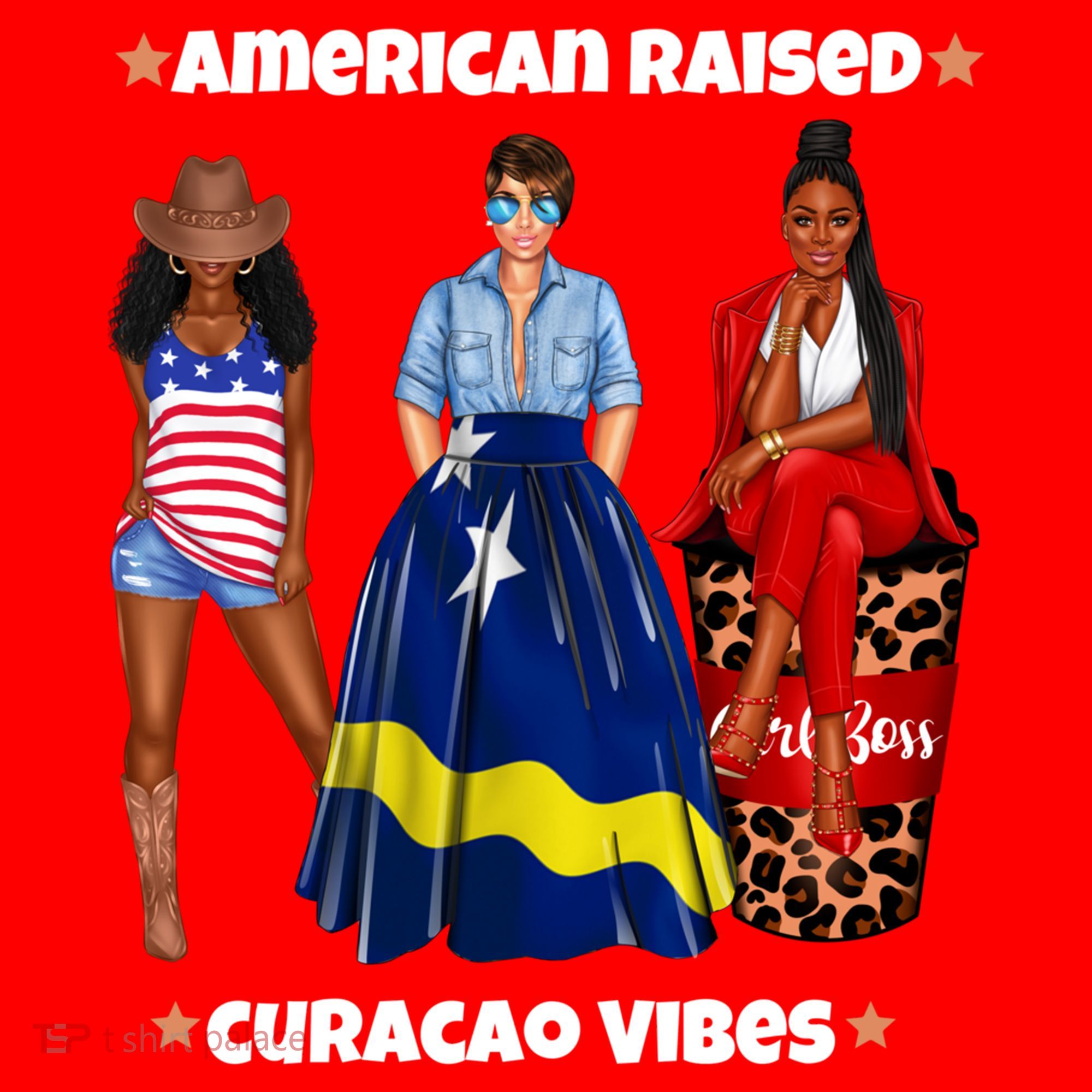 American Raised Curacao Vibes Born In South America Dna Meaningful Gift Santa Hat