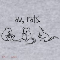 Aw Rats Cute Rat Trio Women's Sweatshirt thumb 2