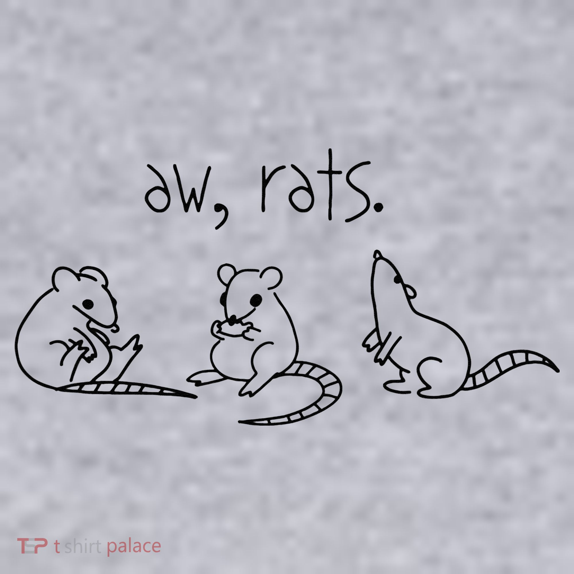 Aw Rats Cute Rat Trio Women's Sweatshirt
