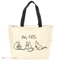 Aw Rats Cute Rat Trio Tote Bag thumb 0