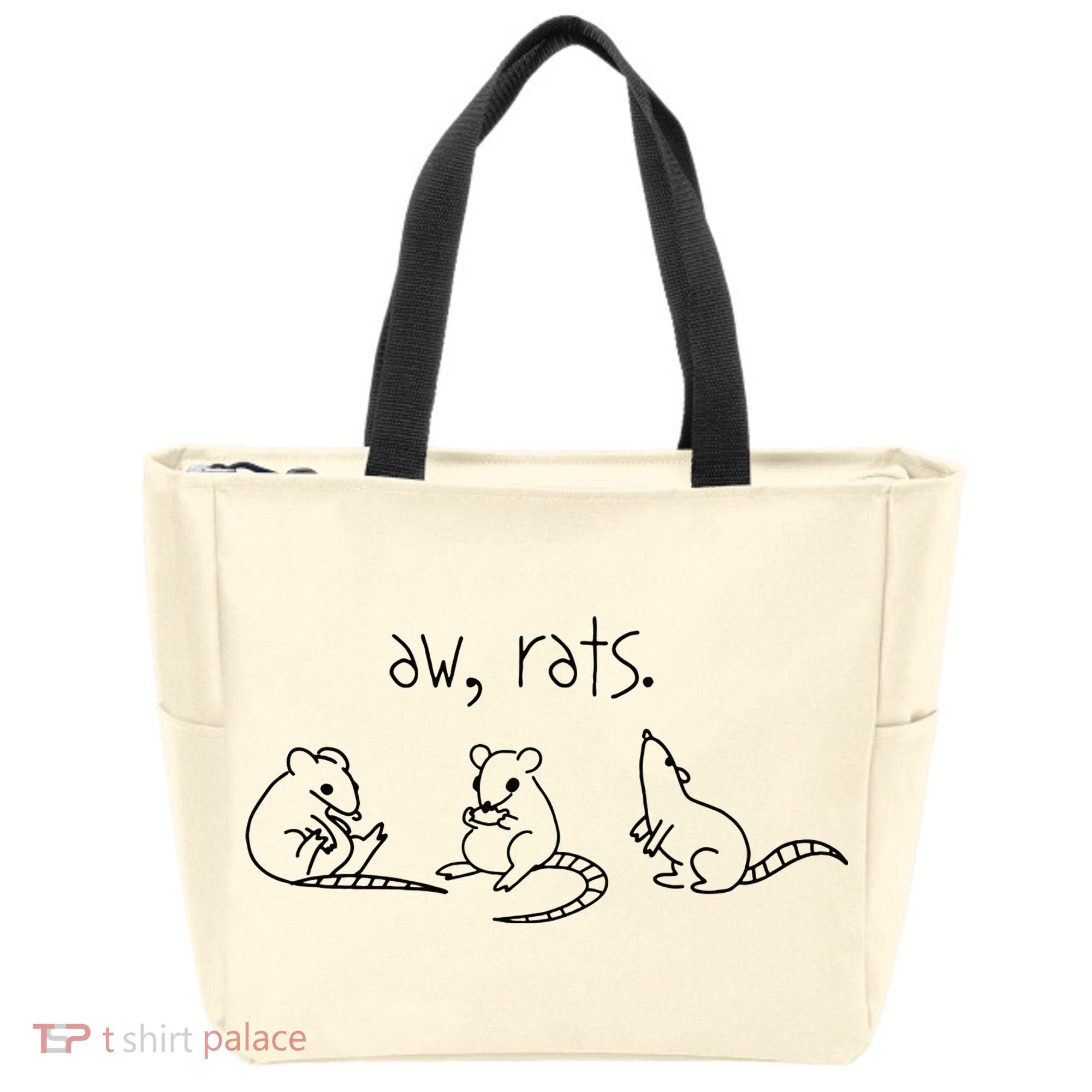 Aw Rats Cute Rat Trio Tote Bag