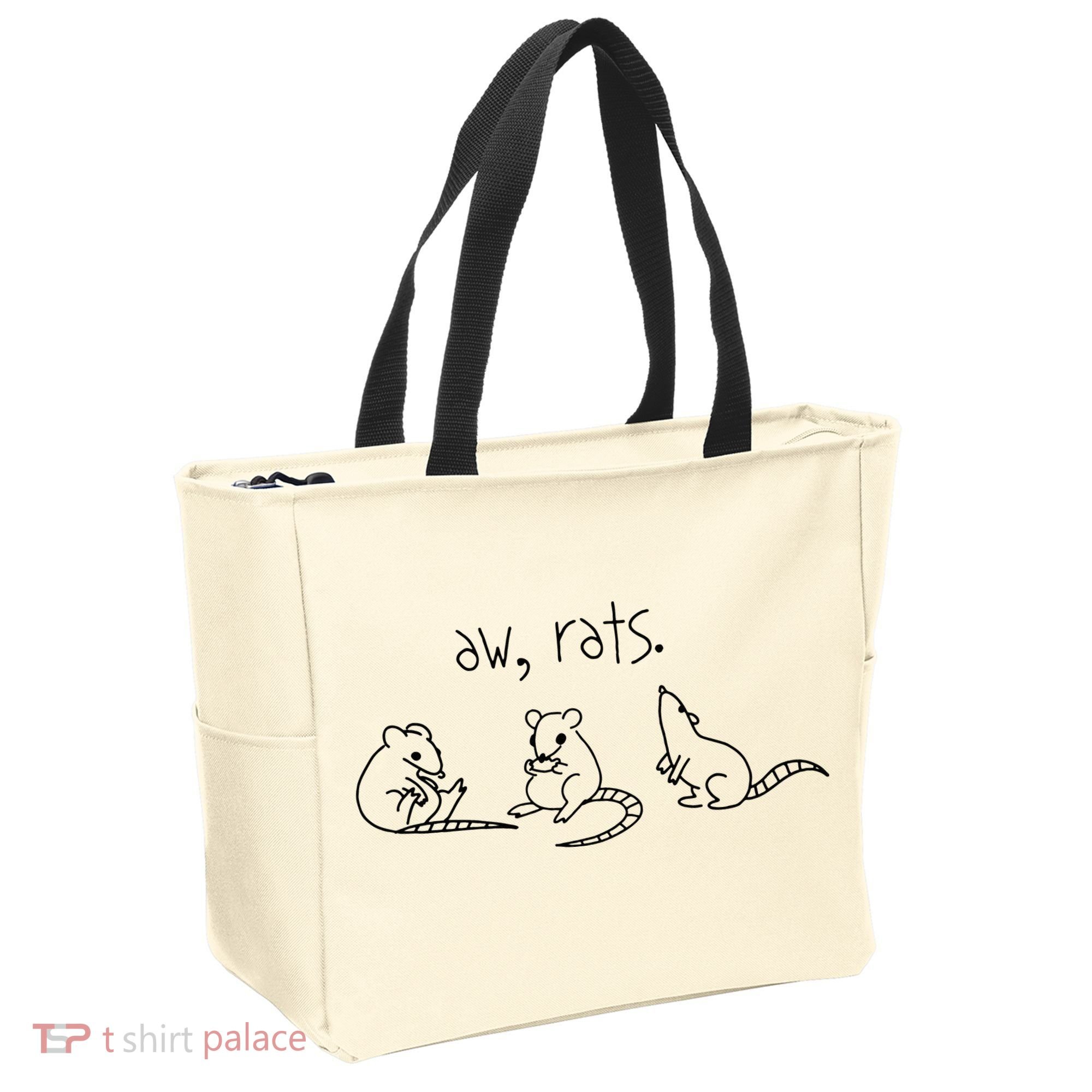 Aw Rats Cute Rat Trio Tote Bag