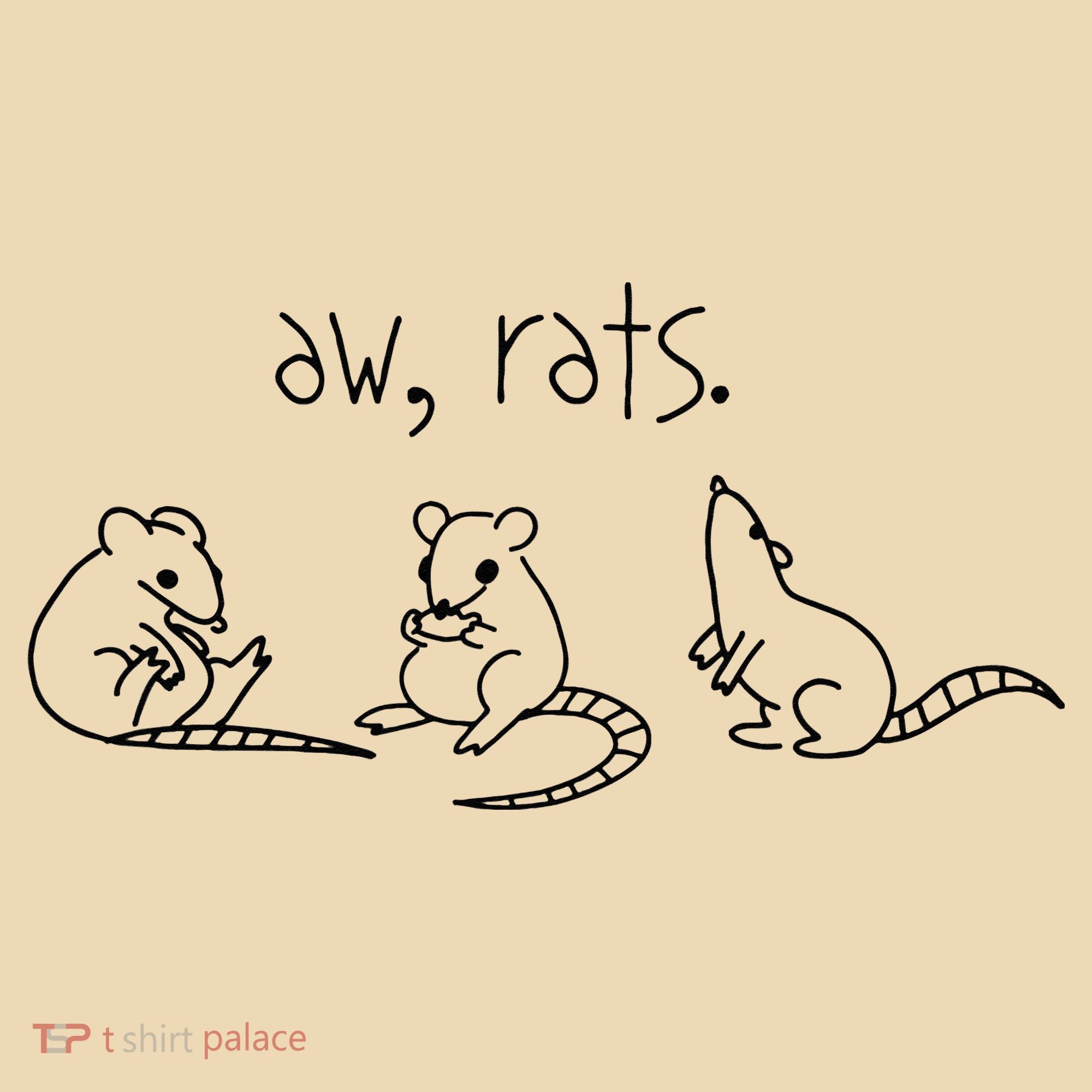 Aw Rats Cute Rat Trio Tote Bag