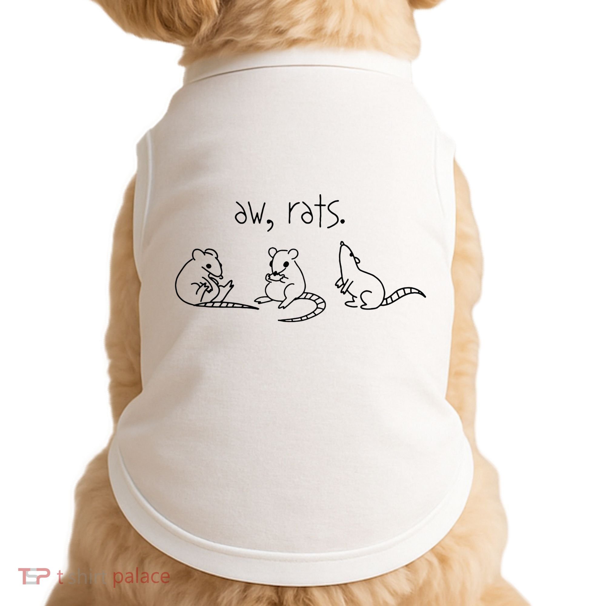 Aw Rats Cute Rat Trio Doggie Tank