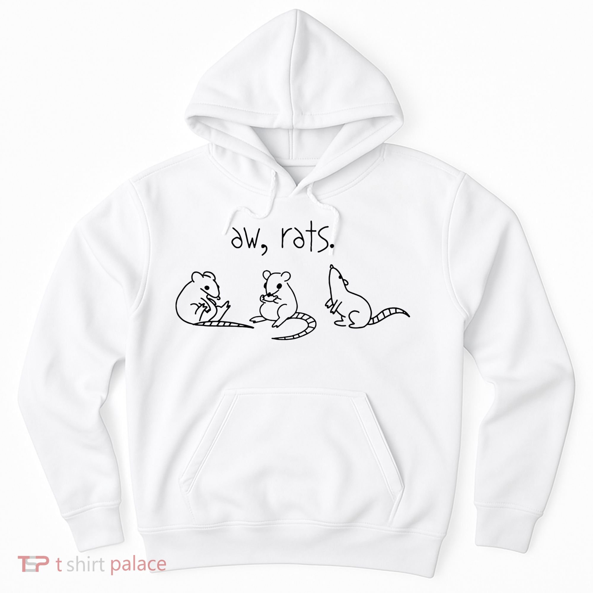 Aw Rats Cute Rat Trio Hoodie
