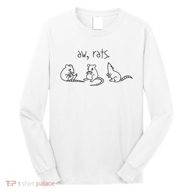 Aw Rats Cute Rat Trio Long Sleeve Shirt