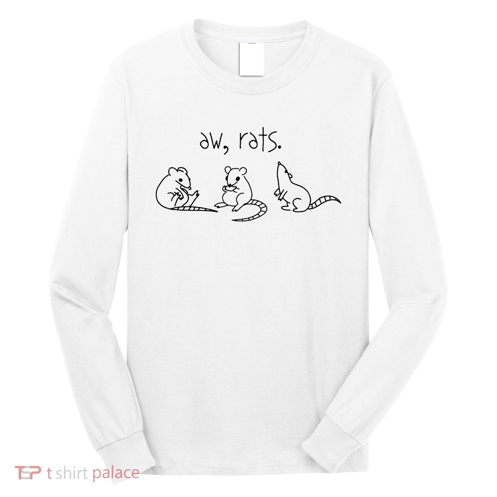 Aw Rats Cute Rat Trio Long Sleeve Shirt
