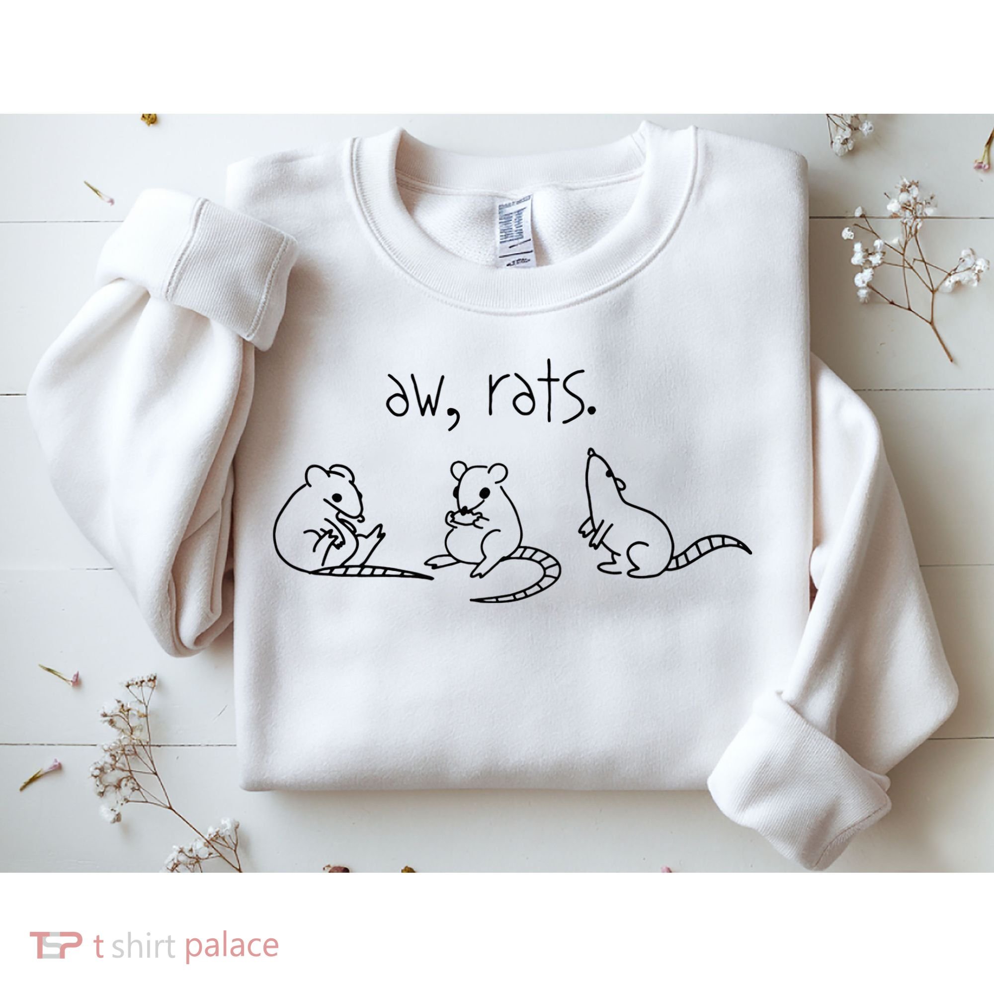 Aw Rats Cute Rat Trio Sweatshirt
