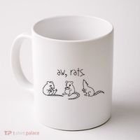 Aw Rats Cute Rat Trio Coffee Mug thumb 0