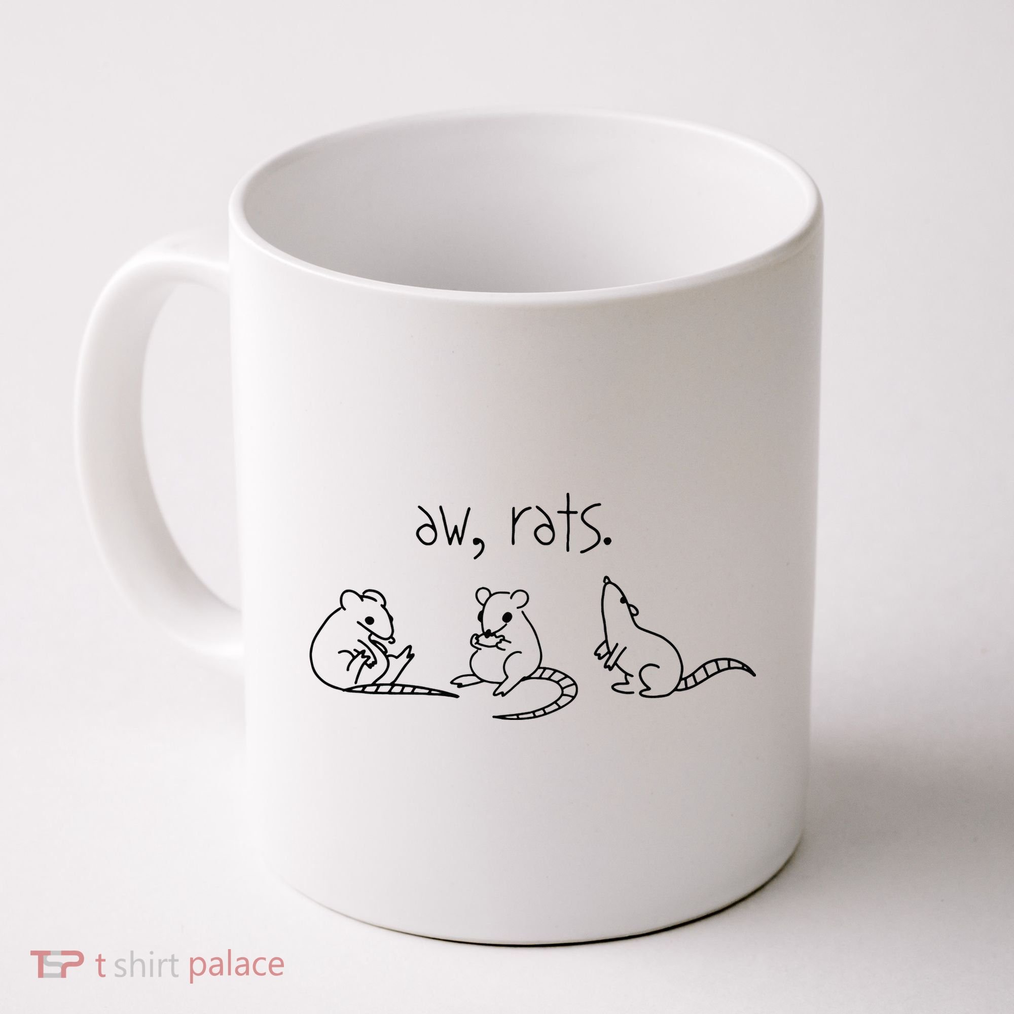 Aw Rats Cute Rat Trio Coffee Mug