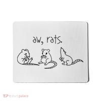 Aw Rats Cute Rat Trio Mousepad thumb 0