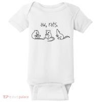 Aw Rats Cute Rat Trio Baby Bodysuit thumb 0