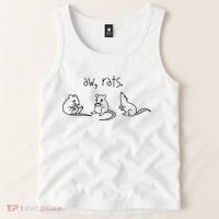 Aw Rats Cute Rat Trio Tank Top thumb 2
