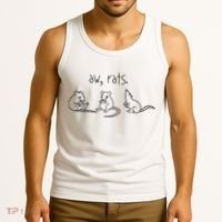 Aw Rats Cute Rat Trio Tank Top thumb 3