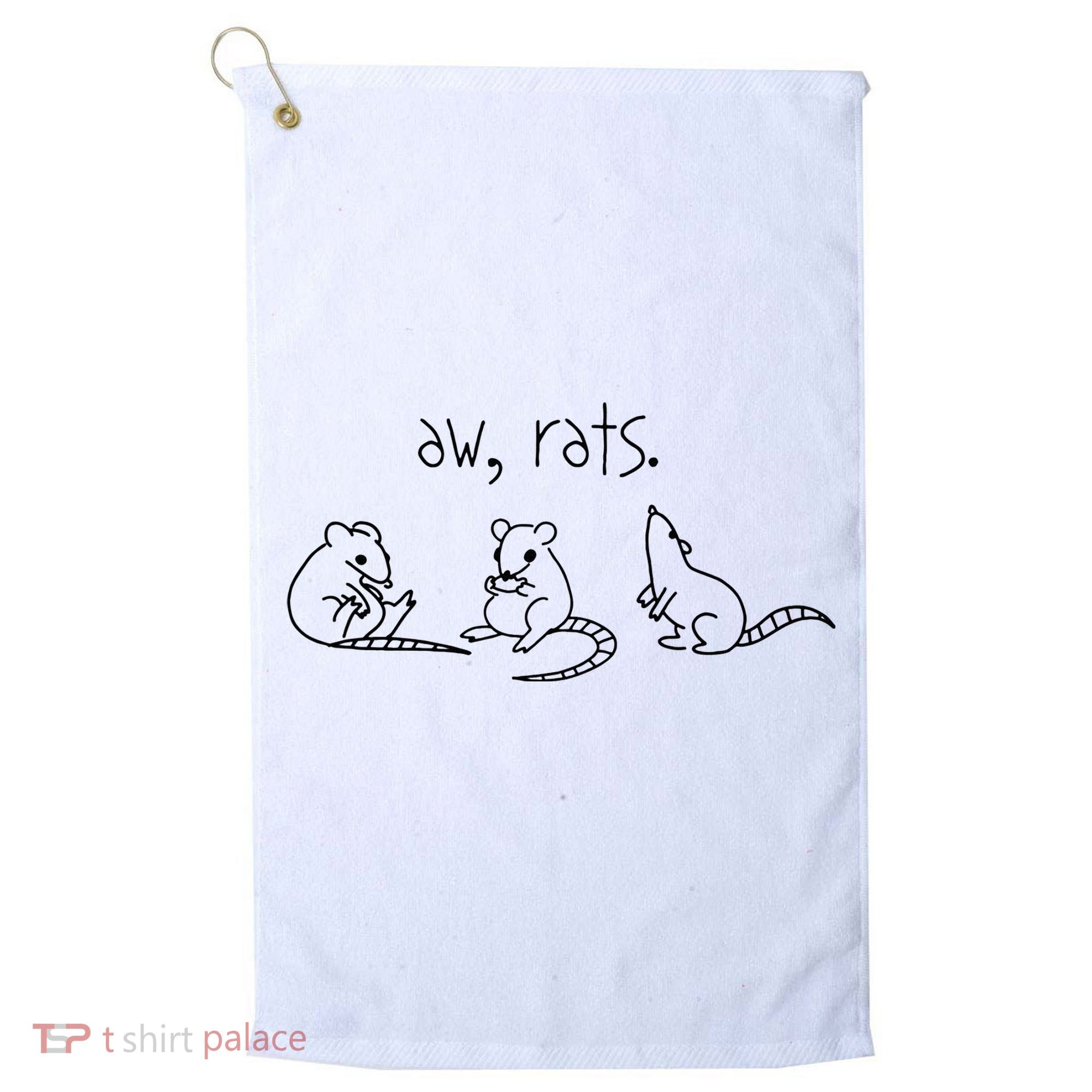 Aw Rats Cute Rat Trio Golf Towel