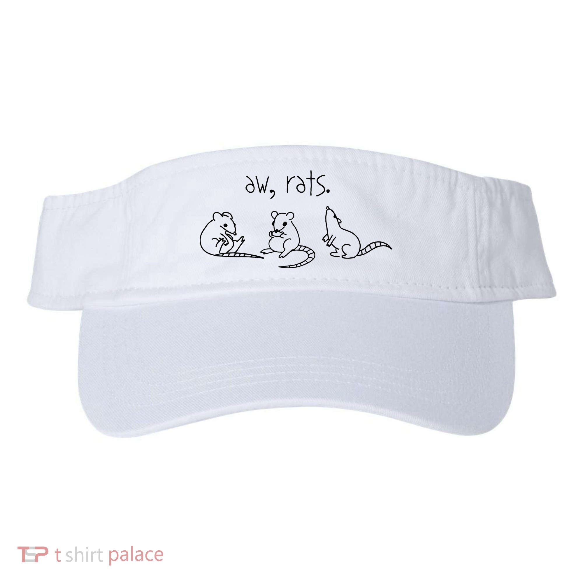 Aw Rats Cute Rat Trio Visor