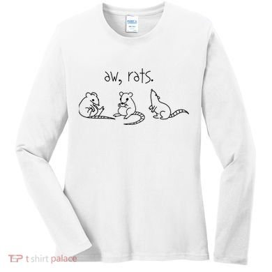 Aw Rats Cute Rat Trio Women's Long Sleeve Shirt