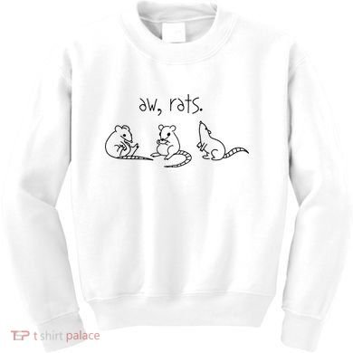 Aw Rats Cute Rat Trio Kids Sweatshirt