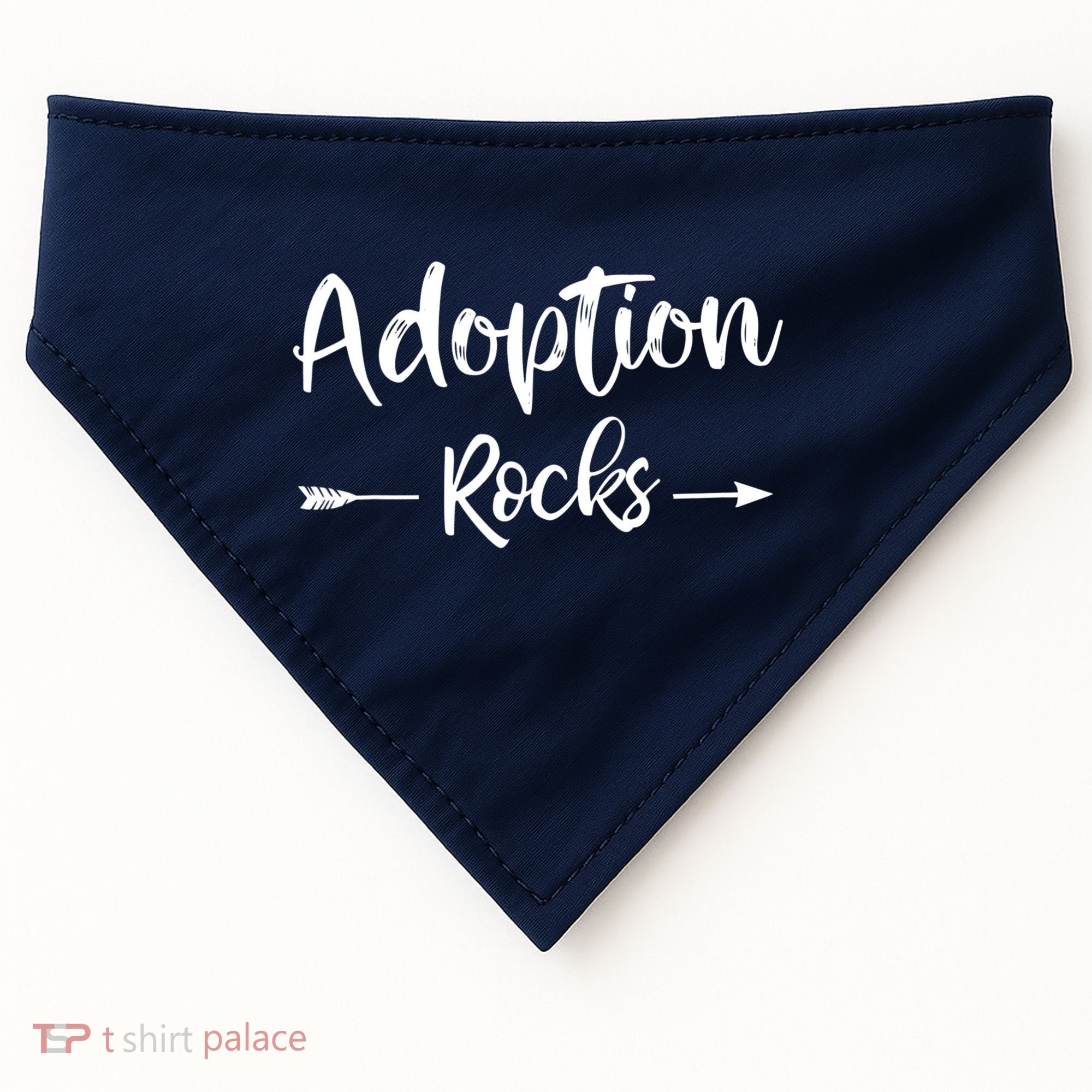 Adoption Rocks Cute Christian Adopt Adoption Day Family USA-Made Doggie Bandana