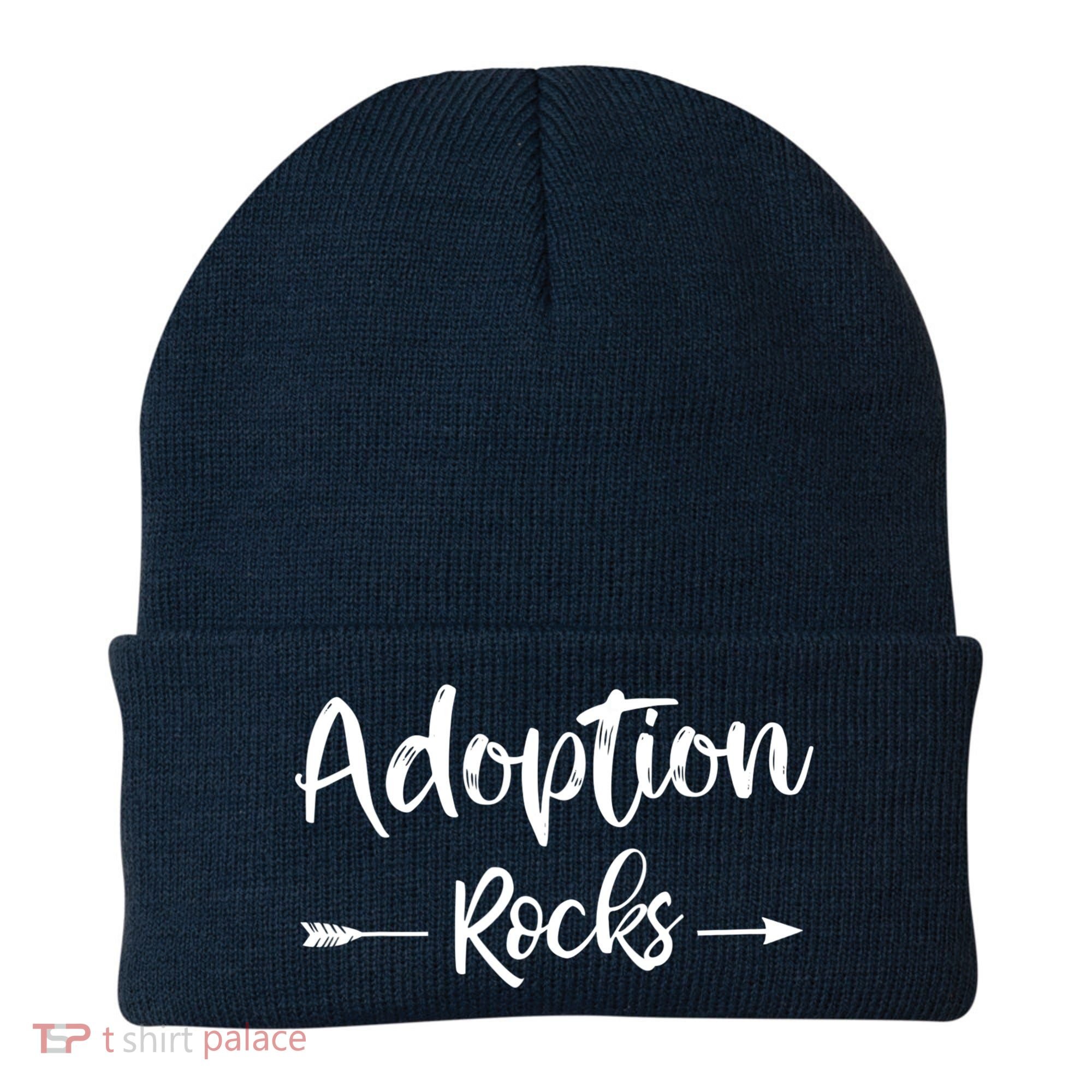 Adoption Rocks Cute Christian Adopt Adoption Day Family Beanie