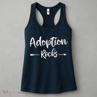 Adoption Rocks Cute Christian Adopt Adoption Day Family Women's Tank Top thumb 3