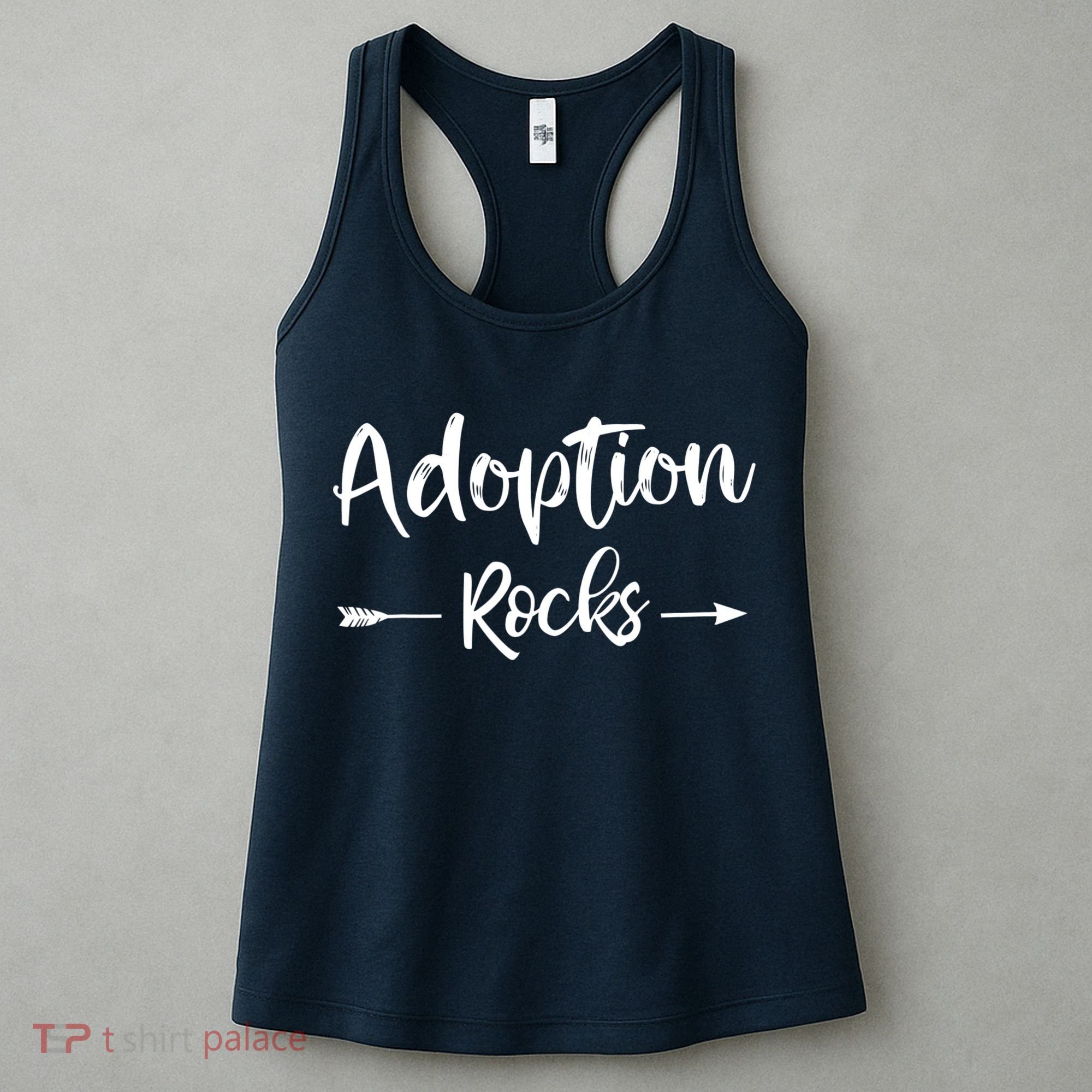 Adoption Rocks Cute Christian Adopt Adoption Day Family Women's Tank Top