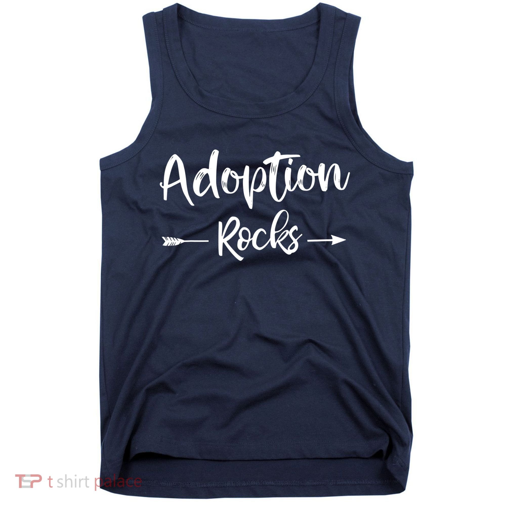Adoption Rocks Cute Christian Adopt Adoption Day Family Tank Top