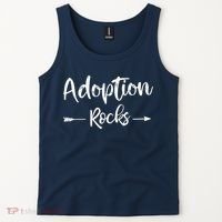 Adoption Rocks Cute Christian Adopt Adoption Day Family Tank Top thumb 2