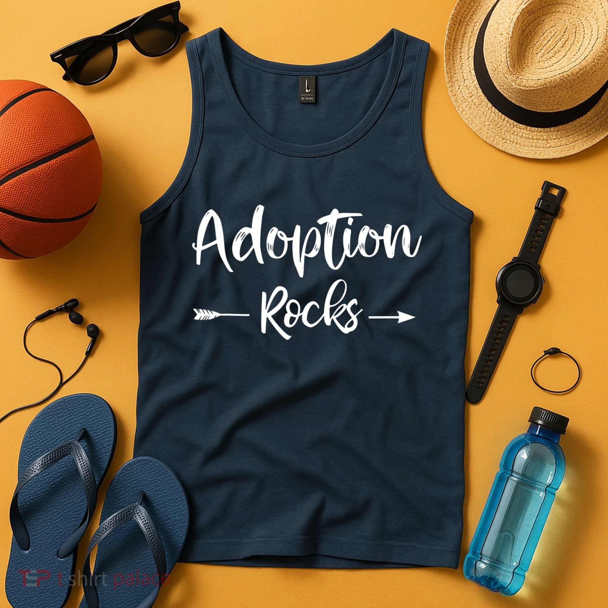Adoption Rocks Cute Christian Adopt Adoption Day Family Tank Top
