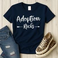 Adoption Rocks Cute Christian Adopt Adoption Day Family Women's T-Shirt thumb 3