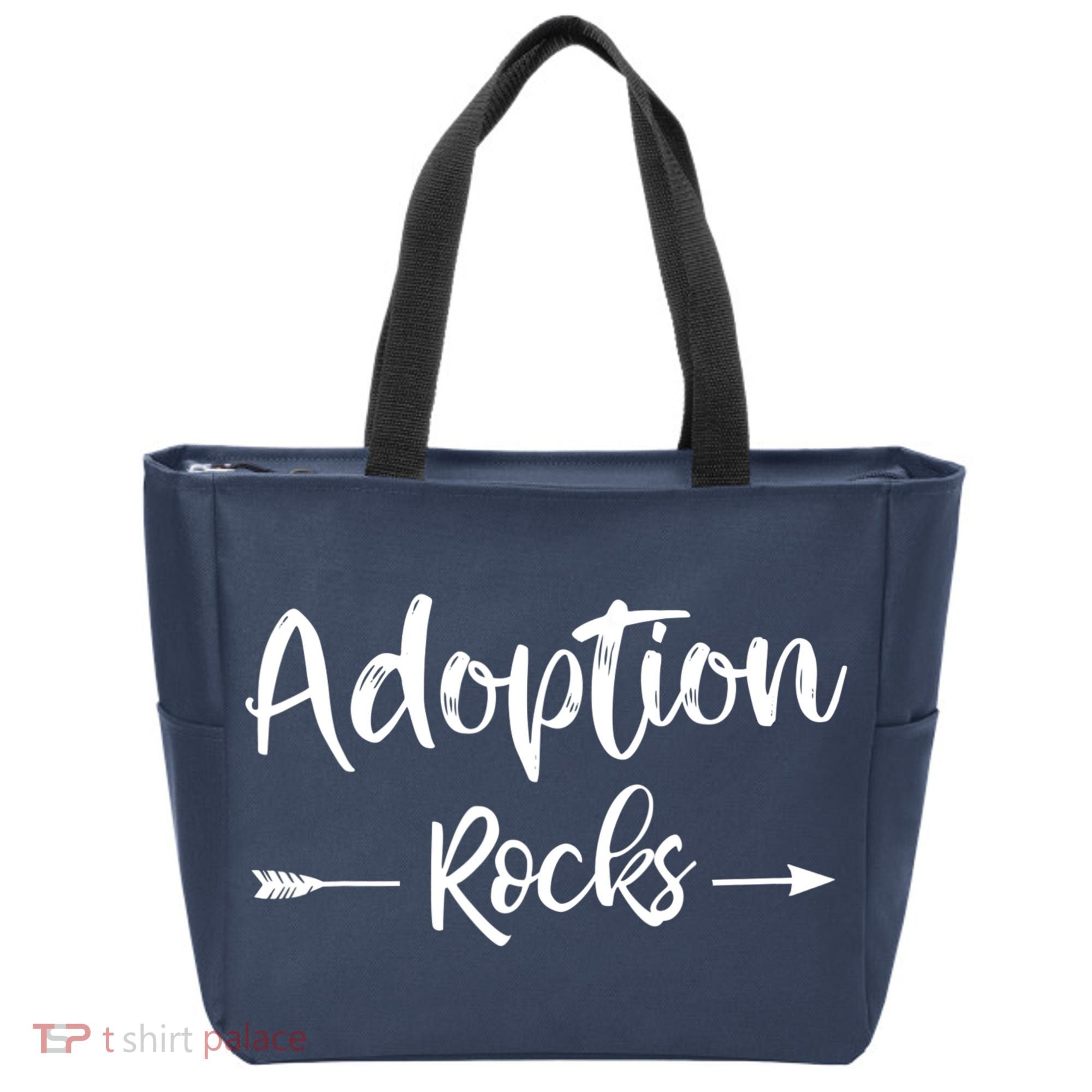 Adoption Rocks Cute Christian Adopt Adoption Day Family Tote Bag