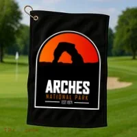 Arches National Park Golf Towel thumb 1