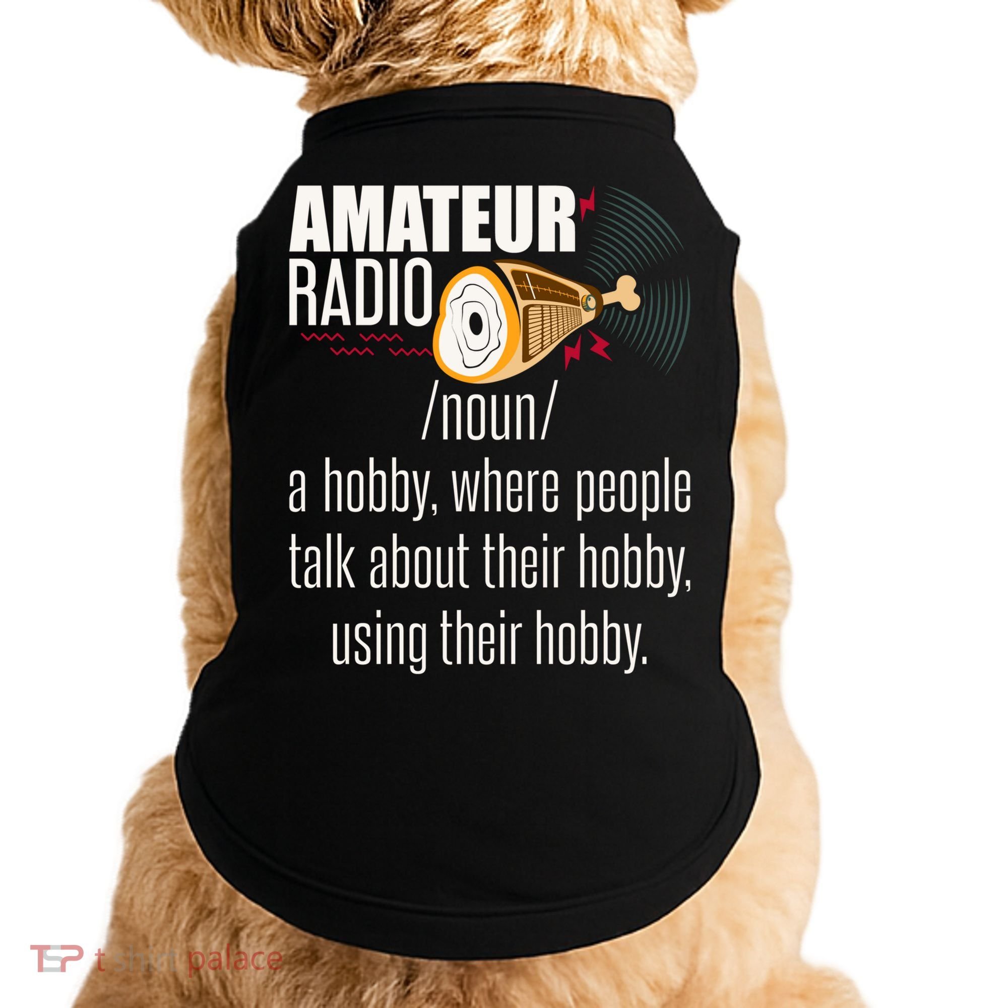 Amateur Radio Definition Gift Ham Radio Operator Enthusiast Gift Doggie Tank