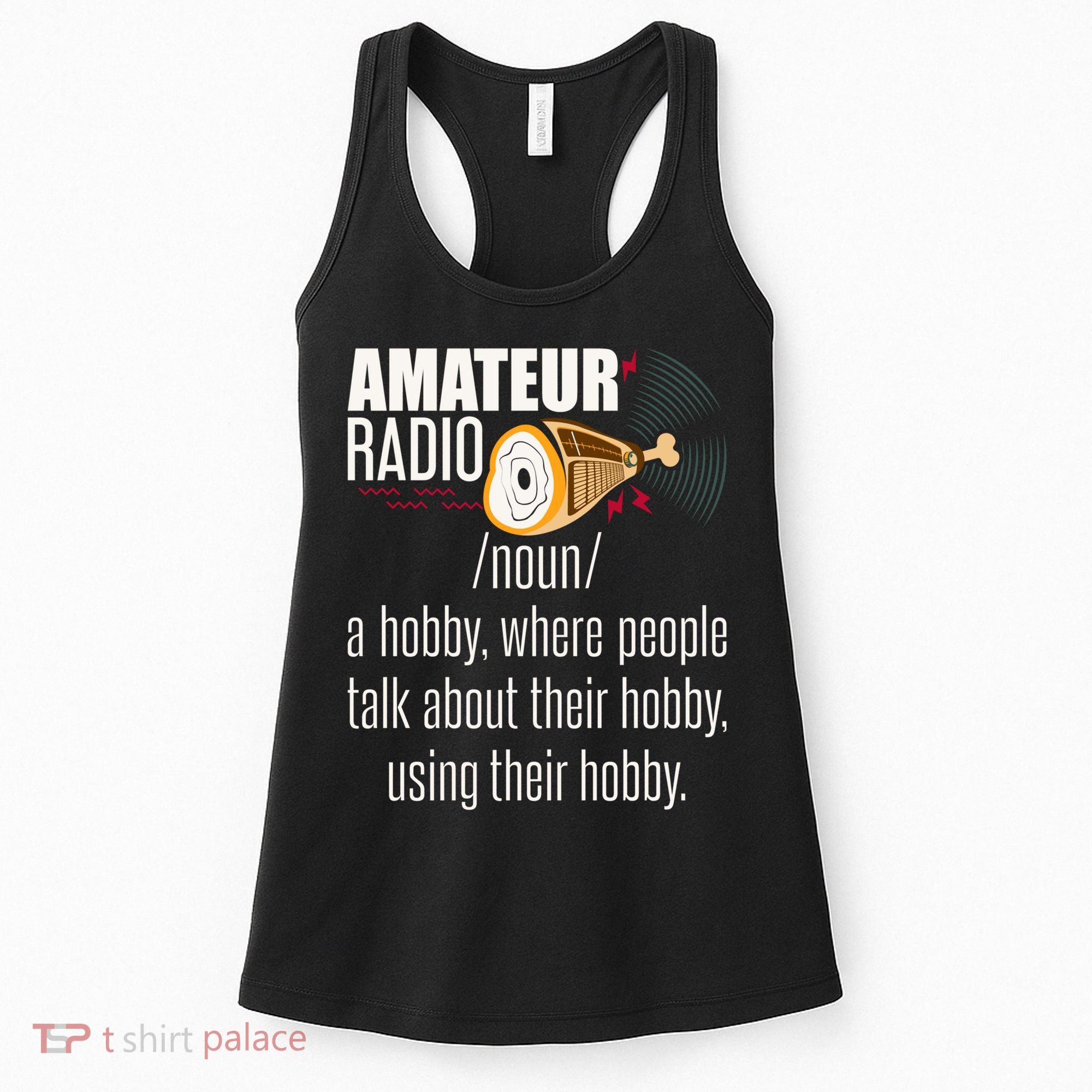 Amateur Radio Definition Gift Ham Radio Operator Enthusiast Gift Women's Tank Top