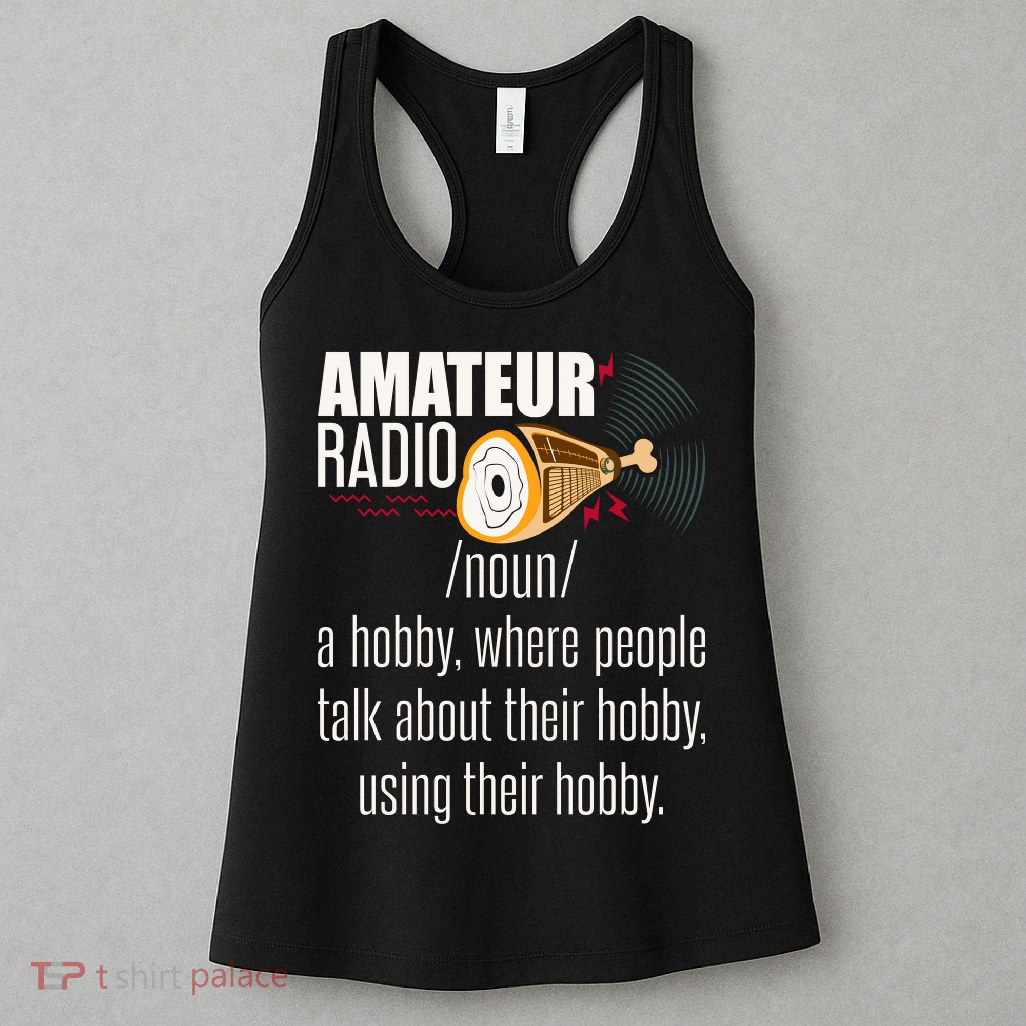 Amateur Radio Definition Gift Ham Radio Operator Enthusiast Gift Women's Tank Top