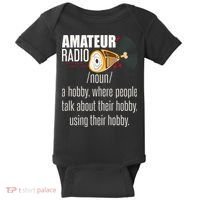 Amateur Radio Definition Gift Ham Radio Operator Enthusiast Gift Baby Bodysuit thumb 0