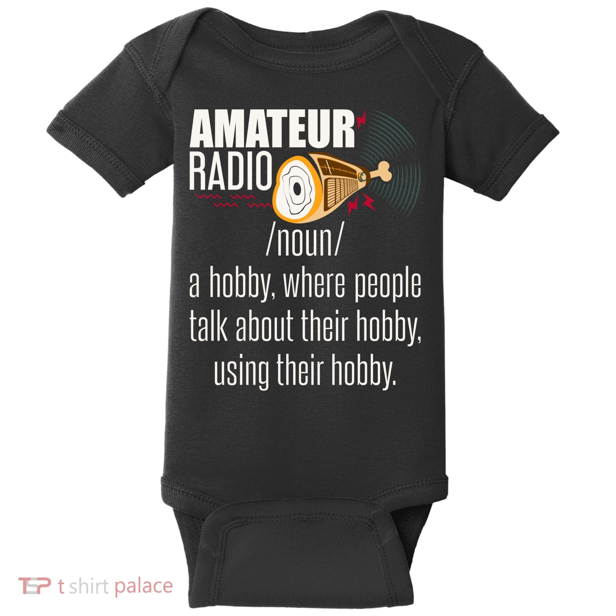 Amateur Radio Definition Gift Ham Radio Operator Enthusiast Gift Baby Bodysuit