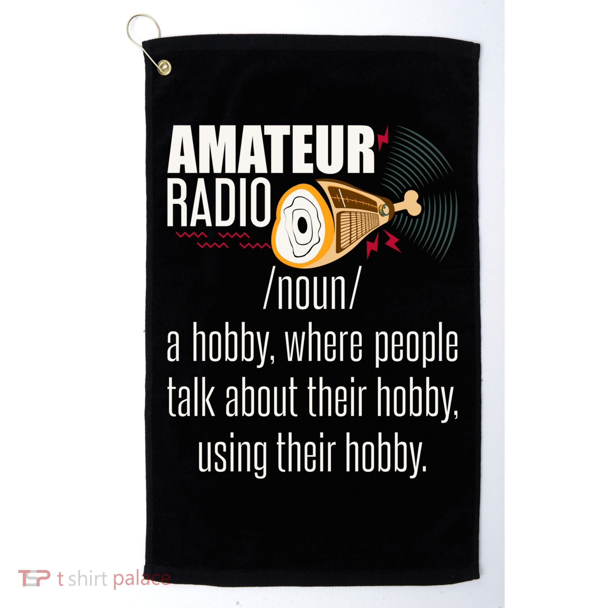 Amateur Radio Definition Gift Ham Radio Operator Enthusiast Gift Golf Towel