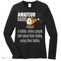 Amateur Radio Definition Gift Ham Radio Operator Enthusiast Gift Women's Long Sleeve Shirt thumb 0