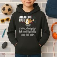 Amateur Radio Definition Gift Ham Radio Operator Enthusiast Gift Kids Hoodie thumb 2