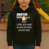 Amateur Radio Definition Gift Ham Radio Operator Enthusiast Gift Kids Hoodie thumb 3
