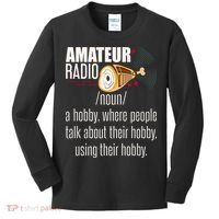 Amateur Radio Definition Gift Ham Radio Operator Enthusiast Gift Kids Long Sleeve Shirt thumb 0