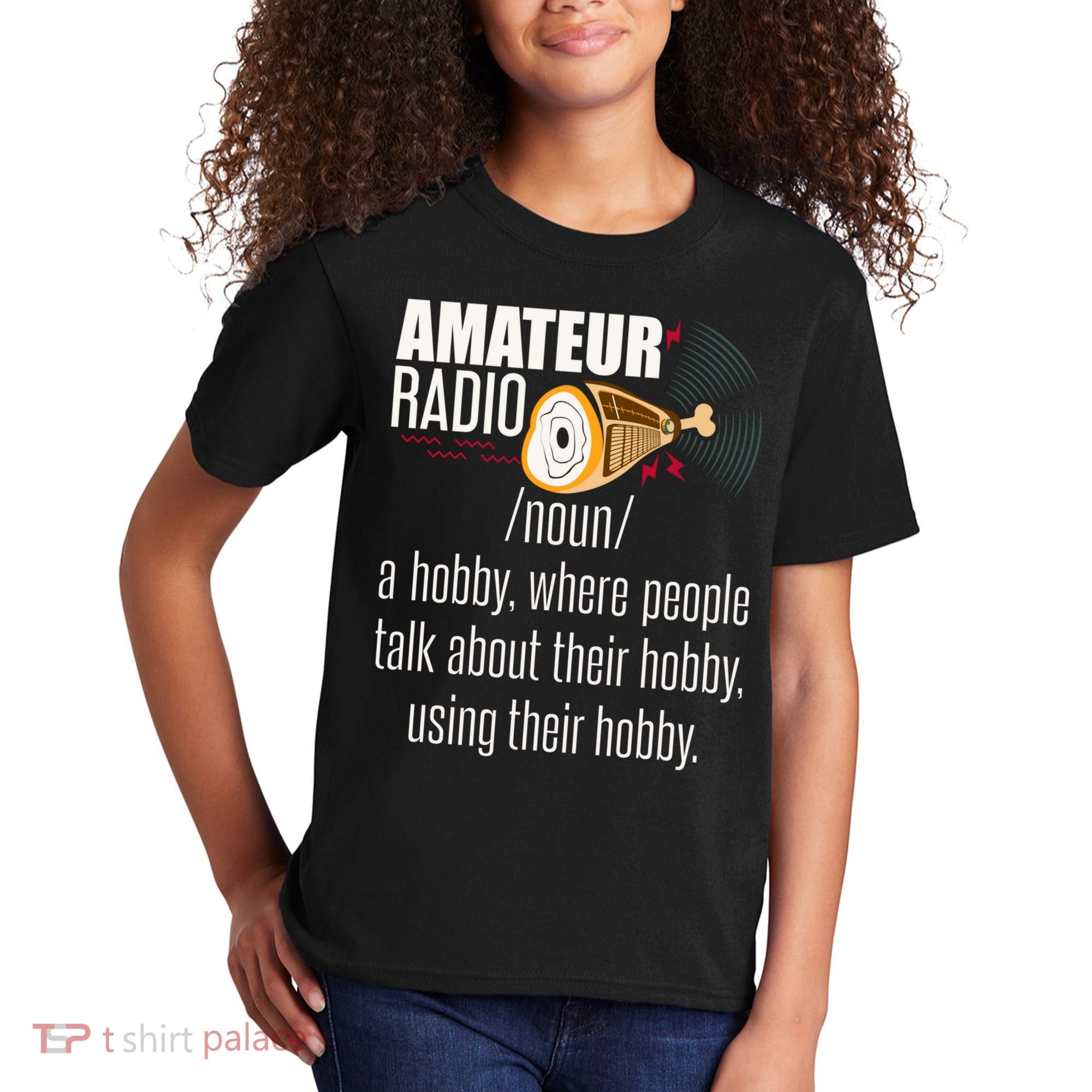 Amateur Radio Definition Gift Ham Radio Operator Enthusiast Gift Kids T-Shirt